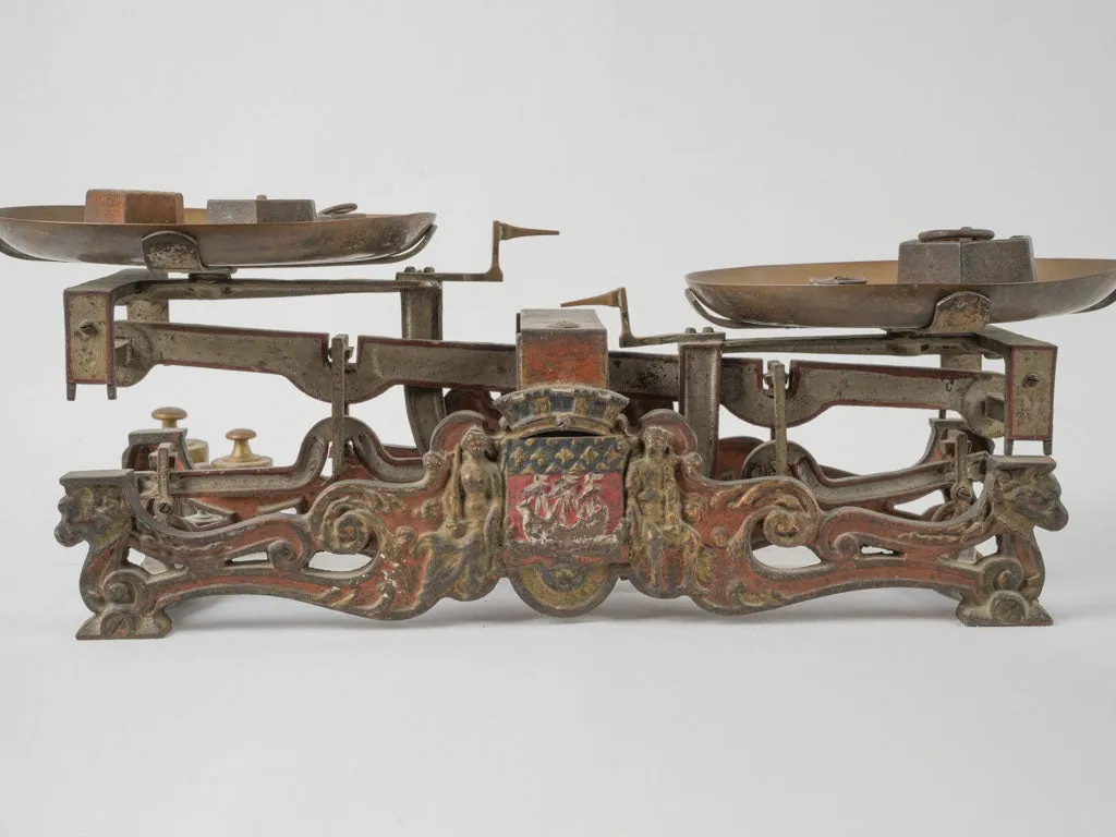 19th Century Napoleon III mercantile weigh scale from Paris