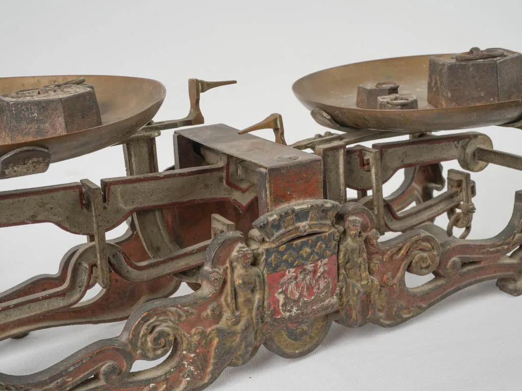 19th Century Napoleon III mercantile weigh scale from Paris