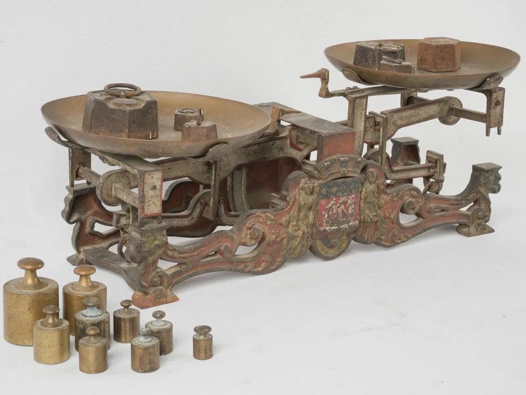 19th Century Napoleon III mercantile weigh scale from Paris