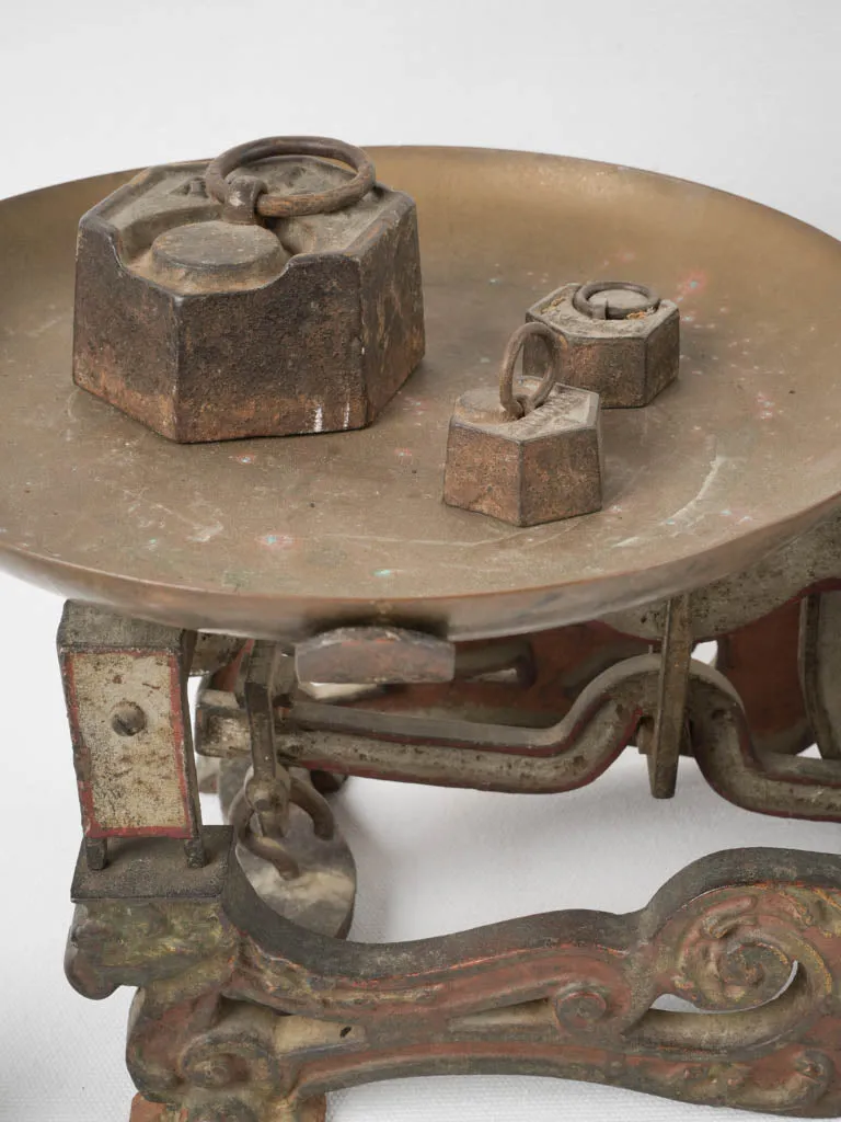 19th Century Napoleon III mercantile weigh scale from Paris