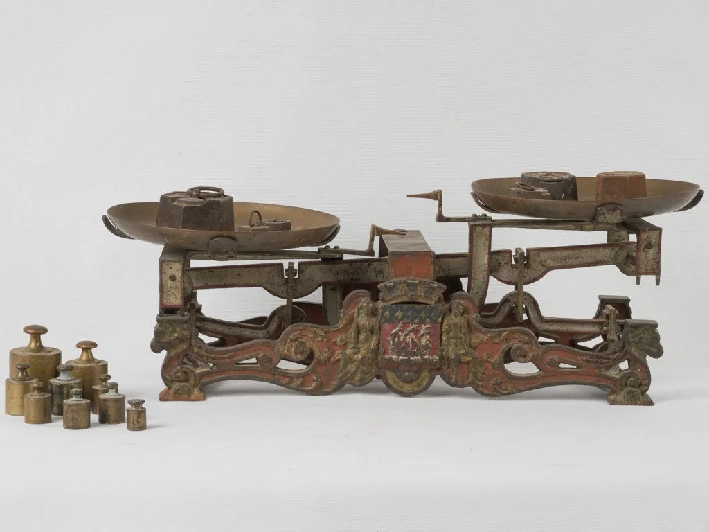 19th Century Napoleon III mercantile weigh scale from Paris