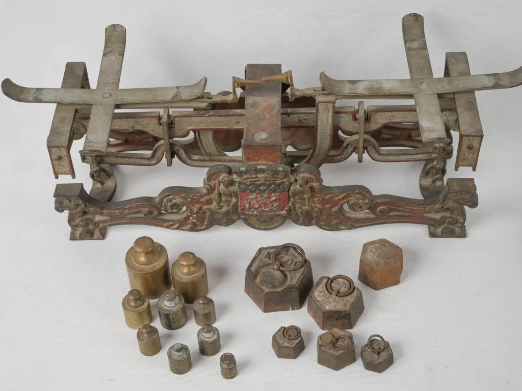 19th Century Napoleon III mercantile weigh scale from Paris