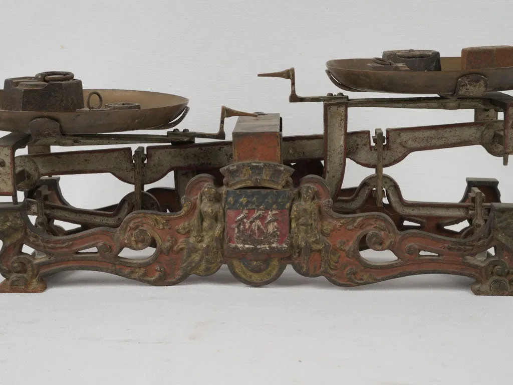 19th Century Napoleon III mercantile weigh scale from Paris