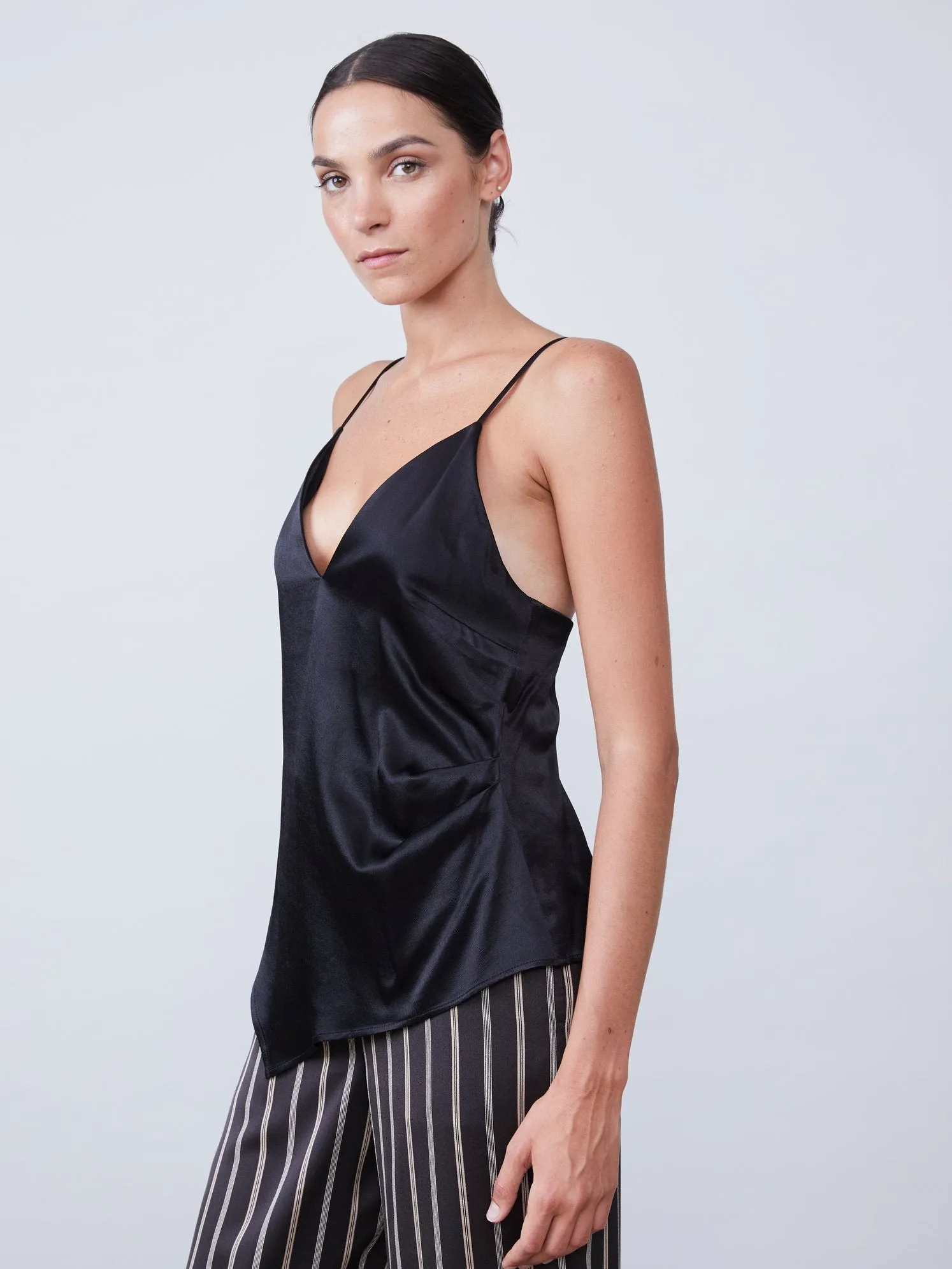 Alannah Asymmetrical Cami - Black