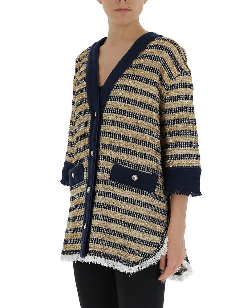 Alessandra Rich Cropped Sleeve Jacket