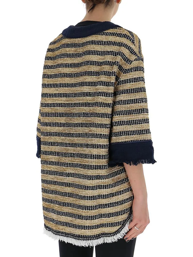 Alessandra Rich Cropped Sleeve Jacket