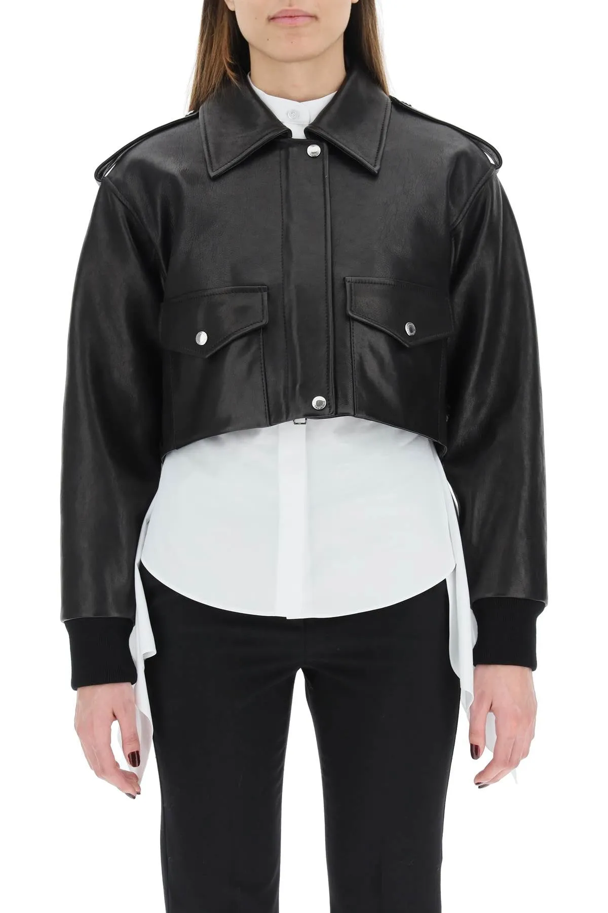 Alexander McQueen Long-Sleeved Cropped Jacket