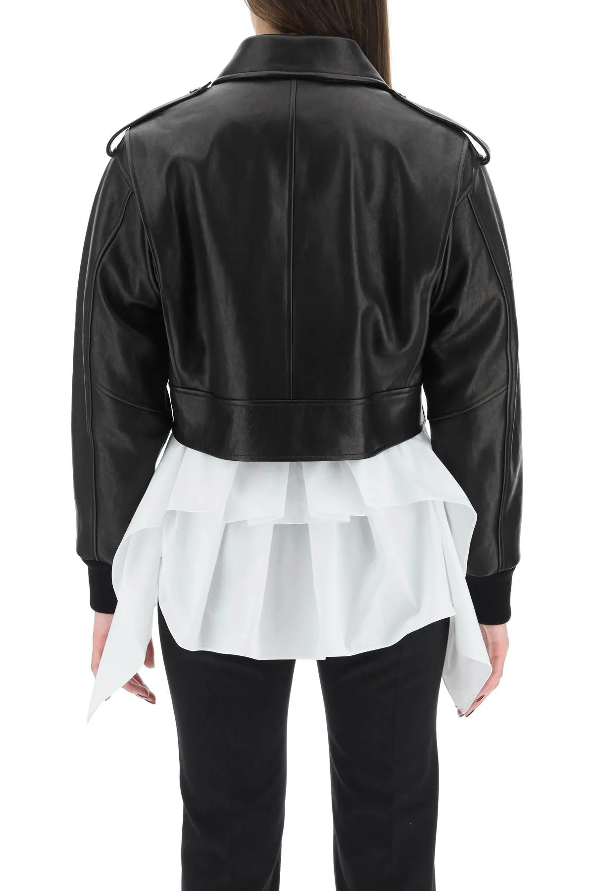 Alexander McQueen Long-Sleeved Cropped Jacket