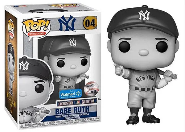 Babe Ruth (Black & White, Sports Legends) 04 - Walmart Exclusive [Damaged: 6.5/10]
