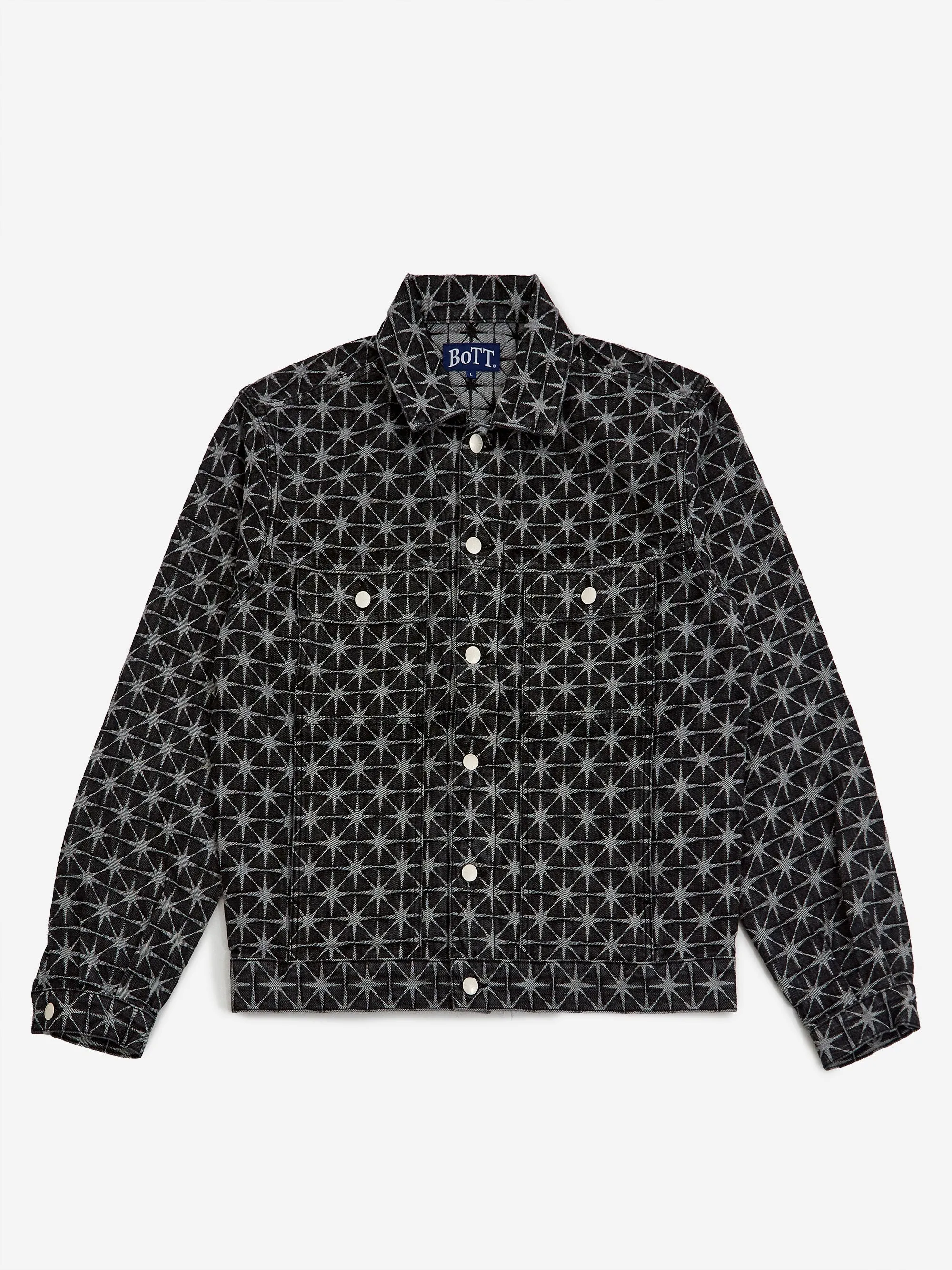 BoTT Sparkle Monogram Denim Jacket - Washed Black