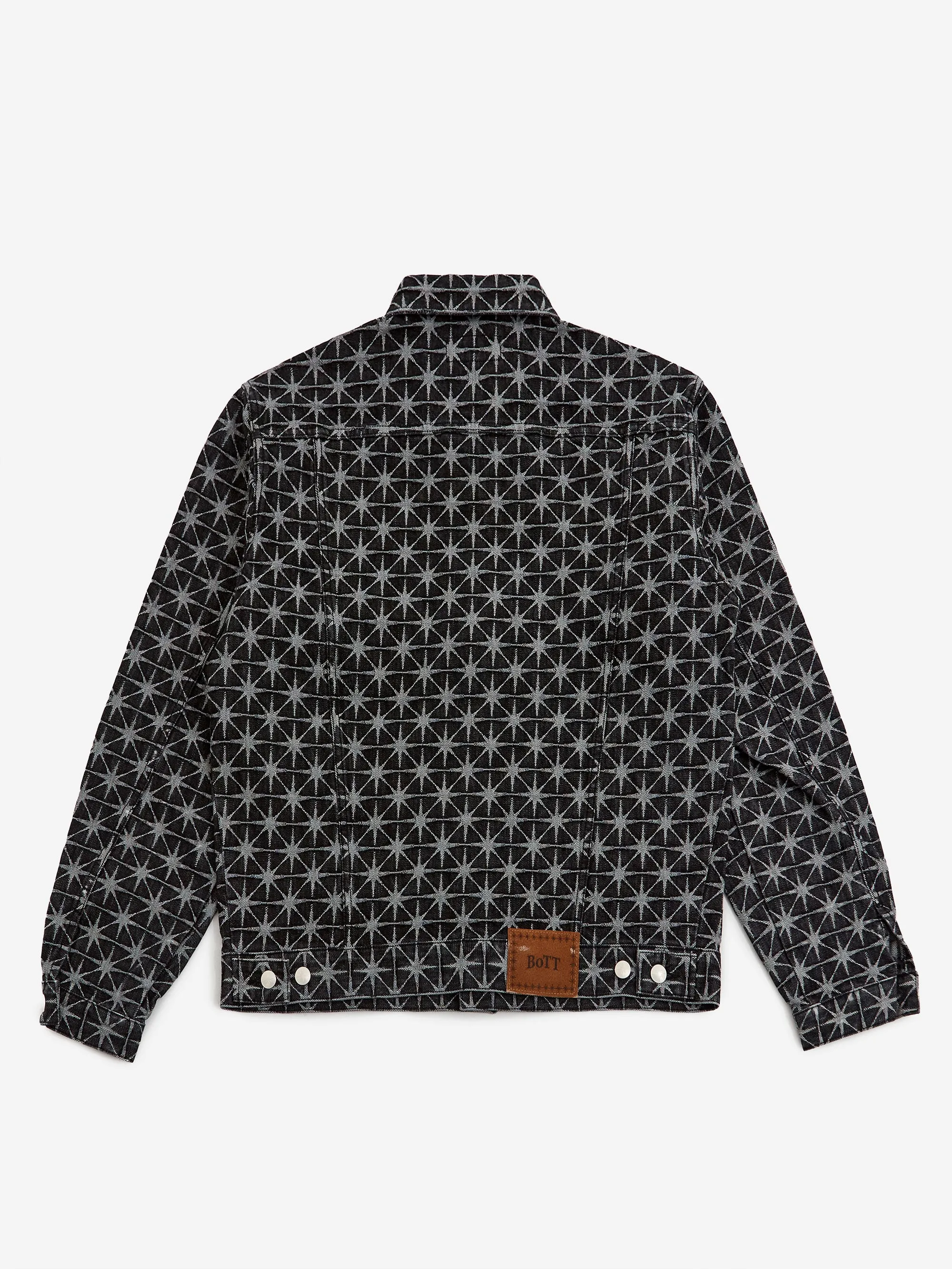 BoTT Sparkle Monogram Denim Jacket - Washed Black