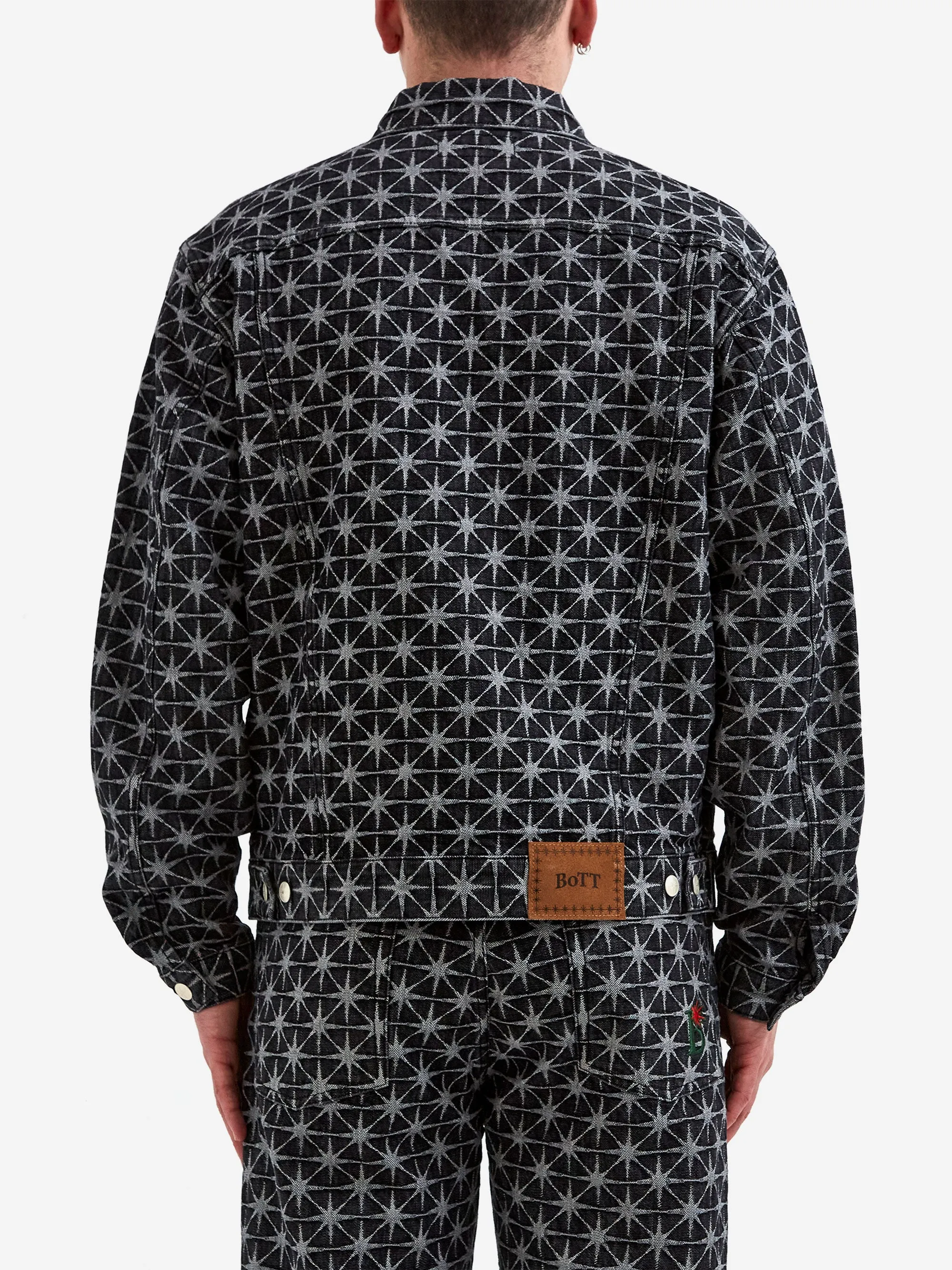 BoTT Sparkle Monogram Denim Jacket - Washed Black