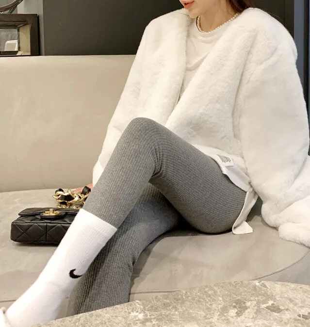 Cropped Eco Fur Jacket