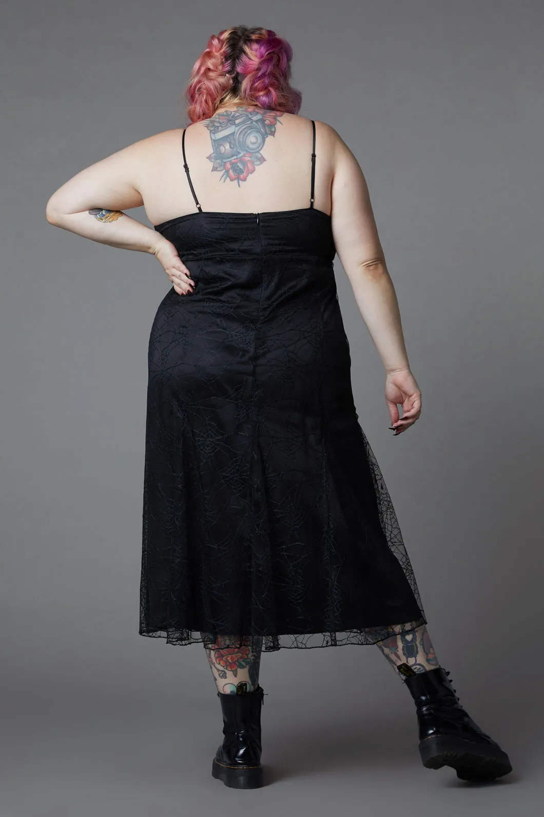 Curve Interwebs Mesh Dress