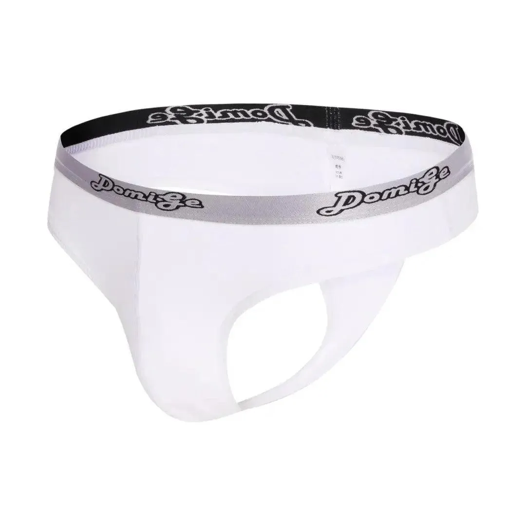 DomiGe Men's Low-Rise Sexy Thongs Pouch Cotton Undies for Men