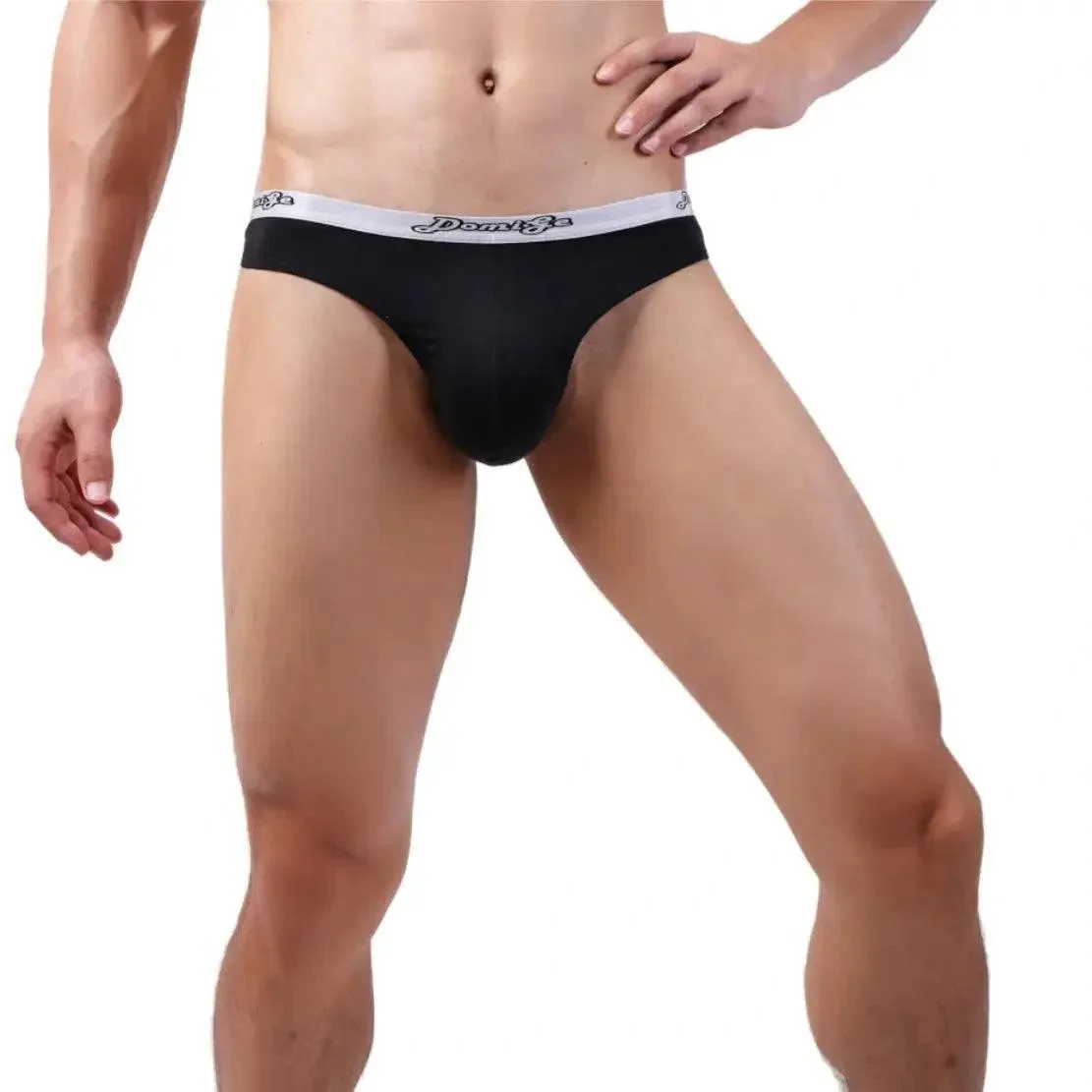 DomiGe Men's Low-Rise Sexy Thongs Pouch Cotton Undies for Men