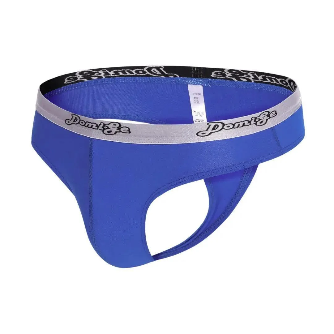 DomiGe Men's Low-Rise Sexy Thongs Pouch Cotton Undies for Men