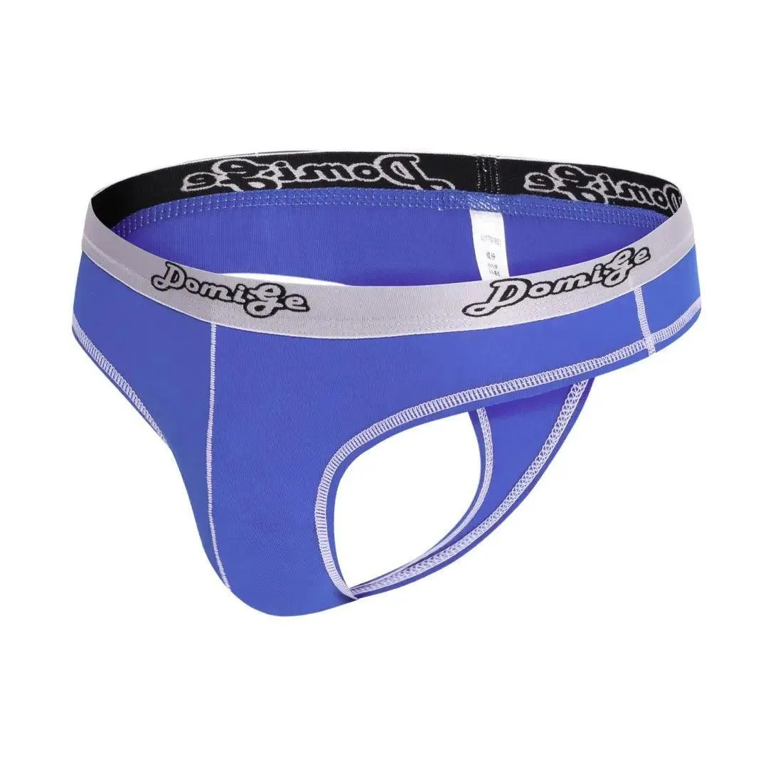 DomiGe Men's Low-Rise Sexy Thongs Pouch Cotton Undies for Men