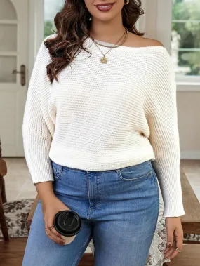 Elegant Batwing Sleeve Sweater