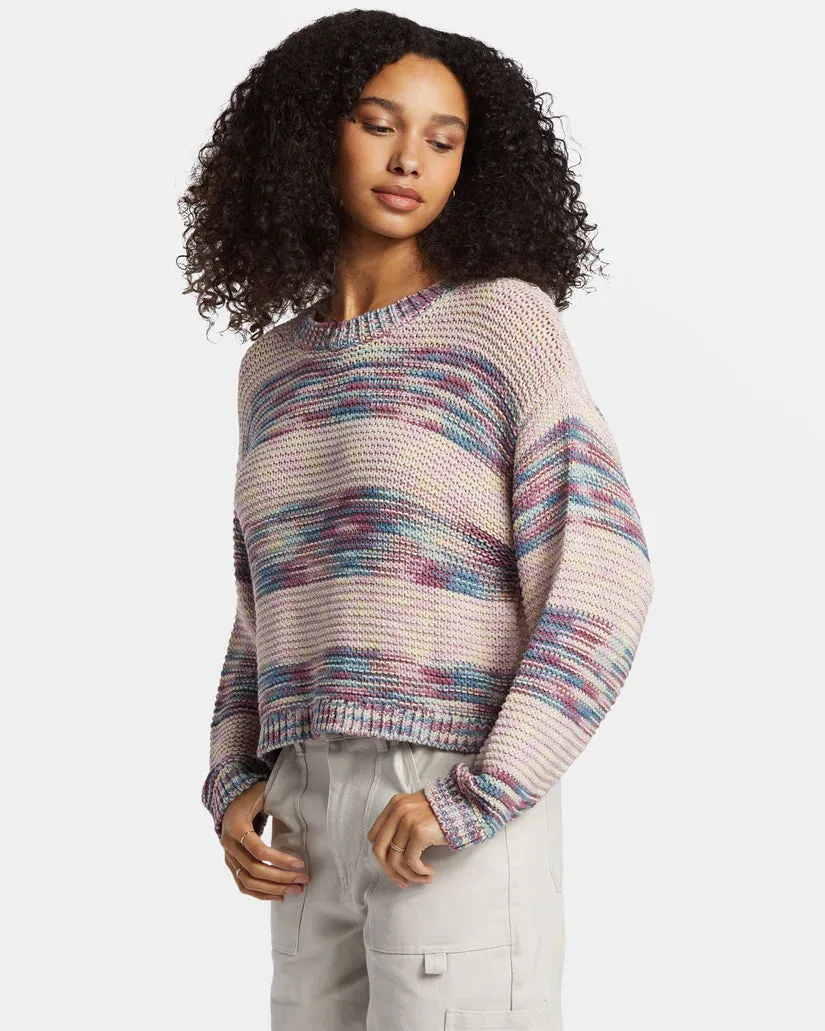 FADE OUT PULLOVER SWEATER-BLUE SHADOW