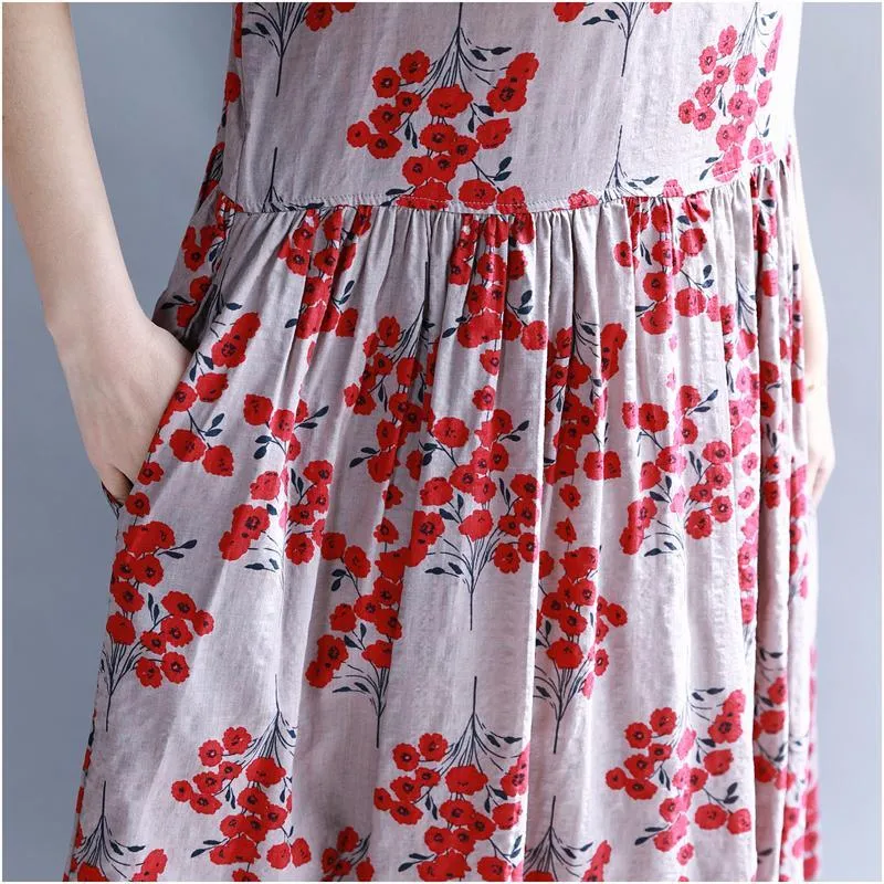Floral Modesty Empire Waist T-Shirt Dress