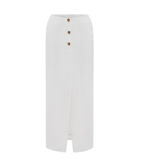 Gigi Column Skirt in Ivory