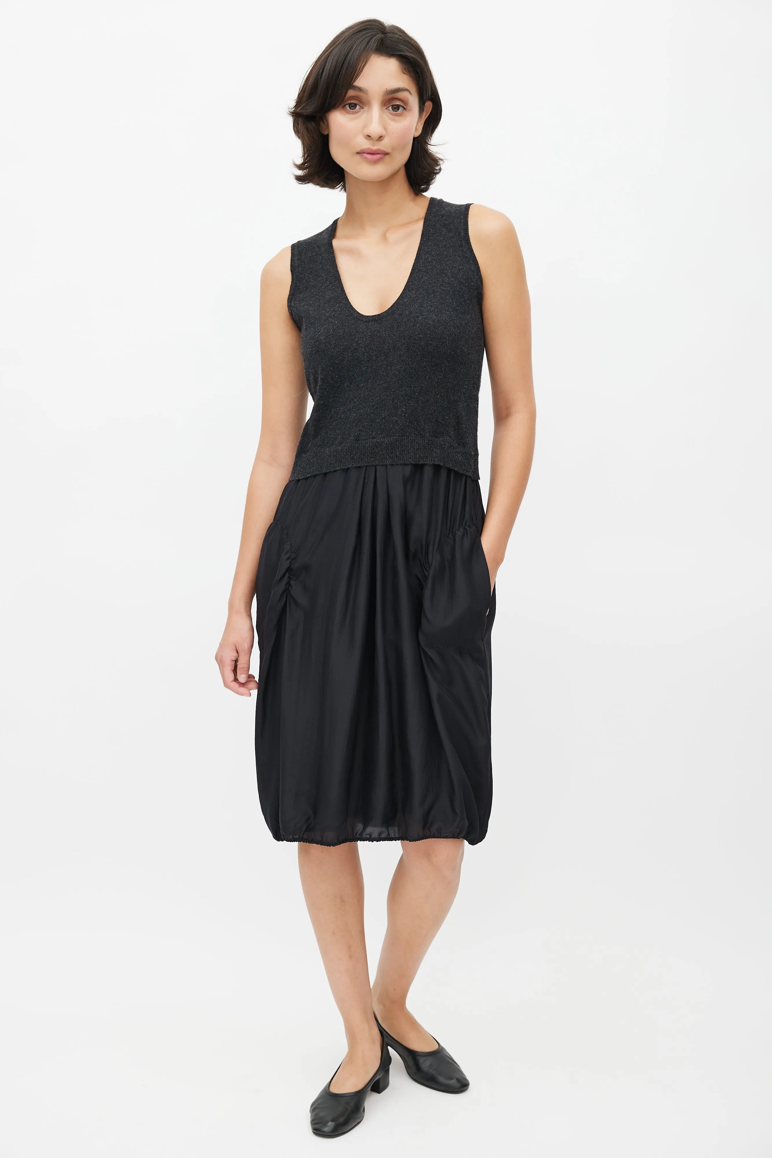 Grey Cashmere Embellished Co-Ord Set