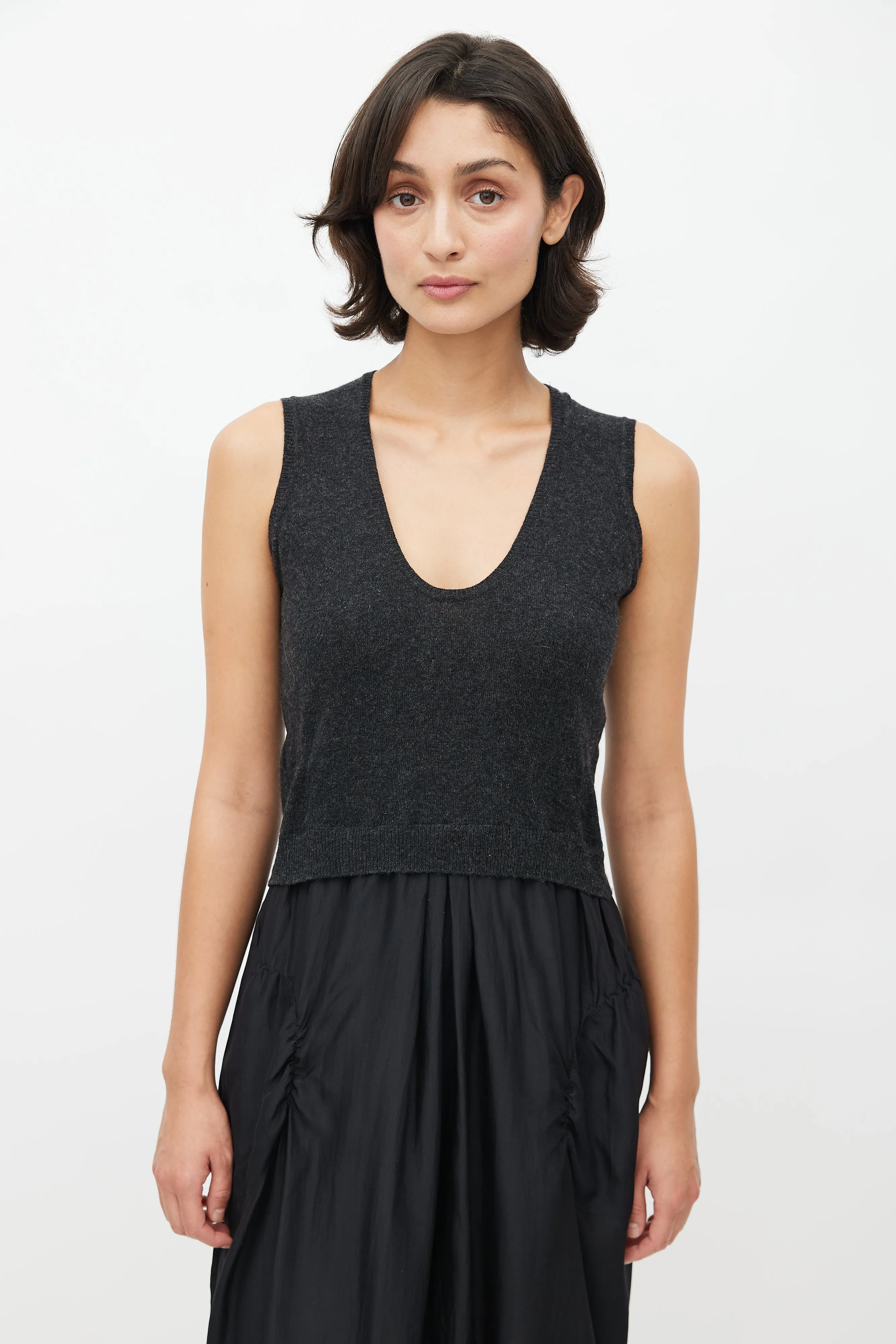 Grey Cashmere Embellished Co-Ord Set