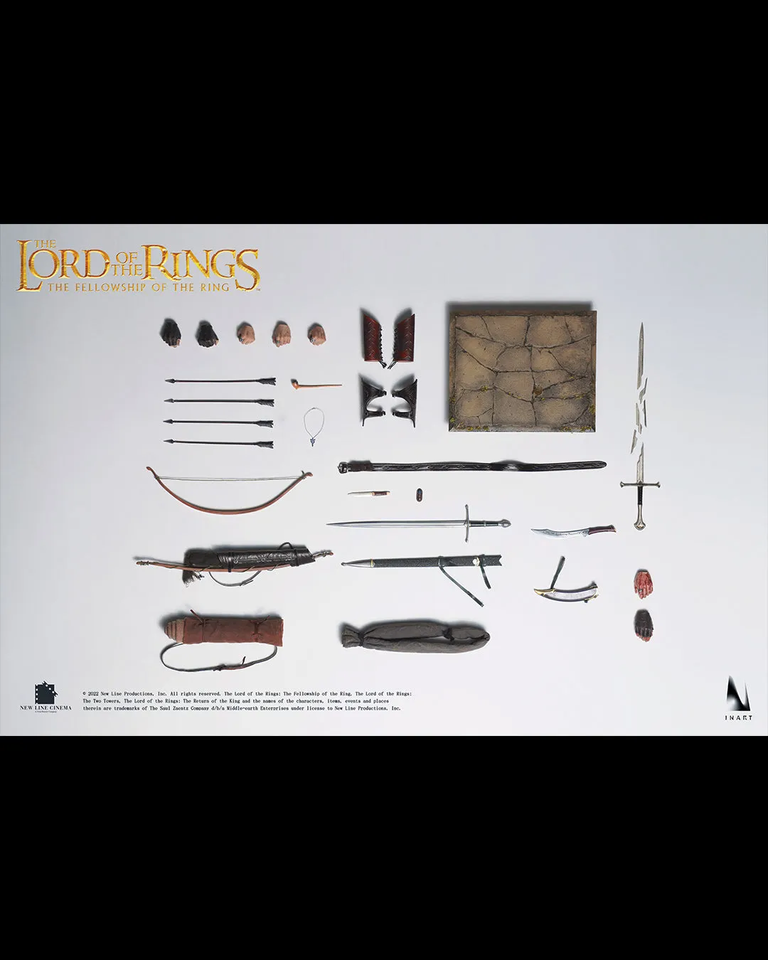 INART The Lord Of The Rings The Fellowship Of The Ring Aragorn 1/6th Scale Collectible Figure Premium Edition (Rooted Hair)