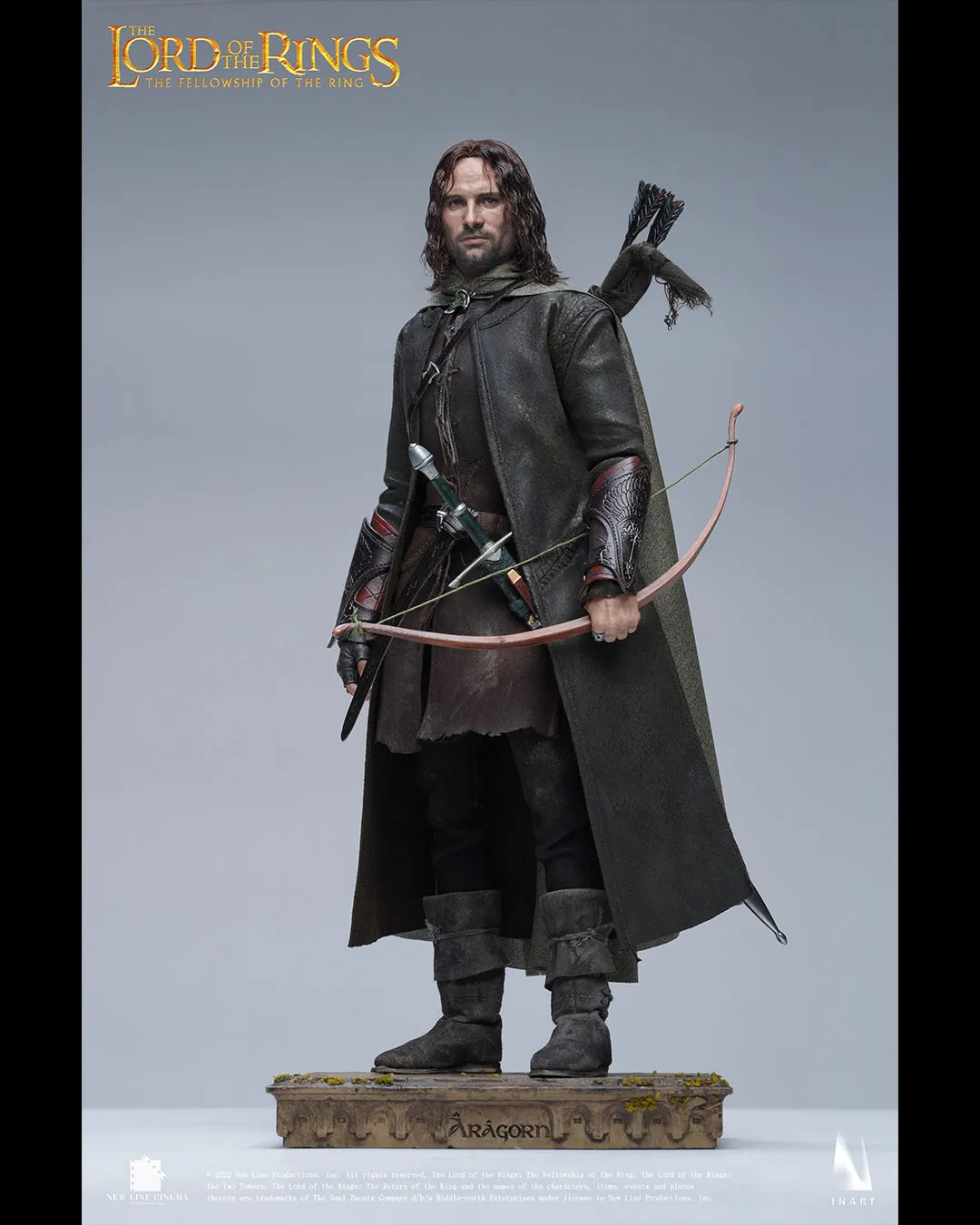 INART The Lord Of The Rings The Fellowship Of The Ring Aragorn 1/6th Scale Collectible Figure Premium Edition (Rooted Hair)