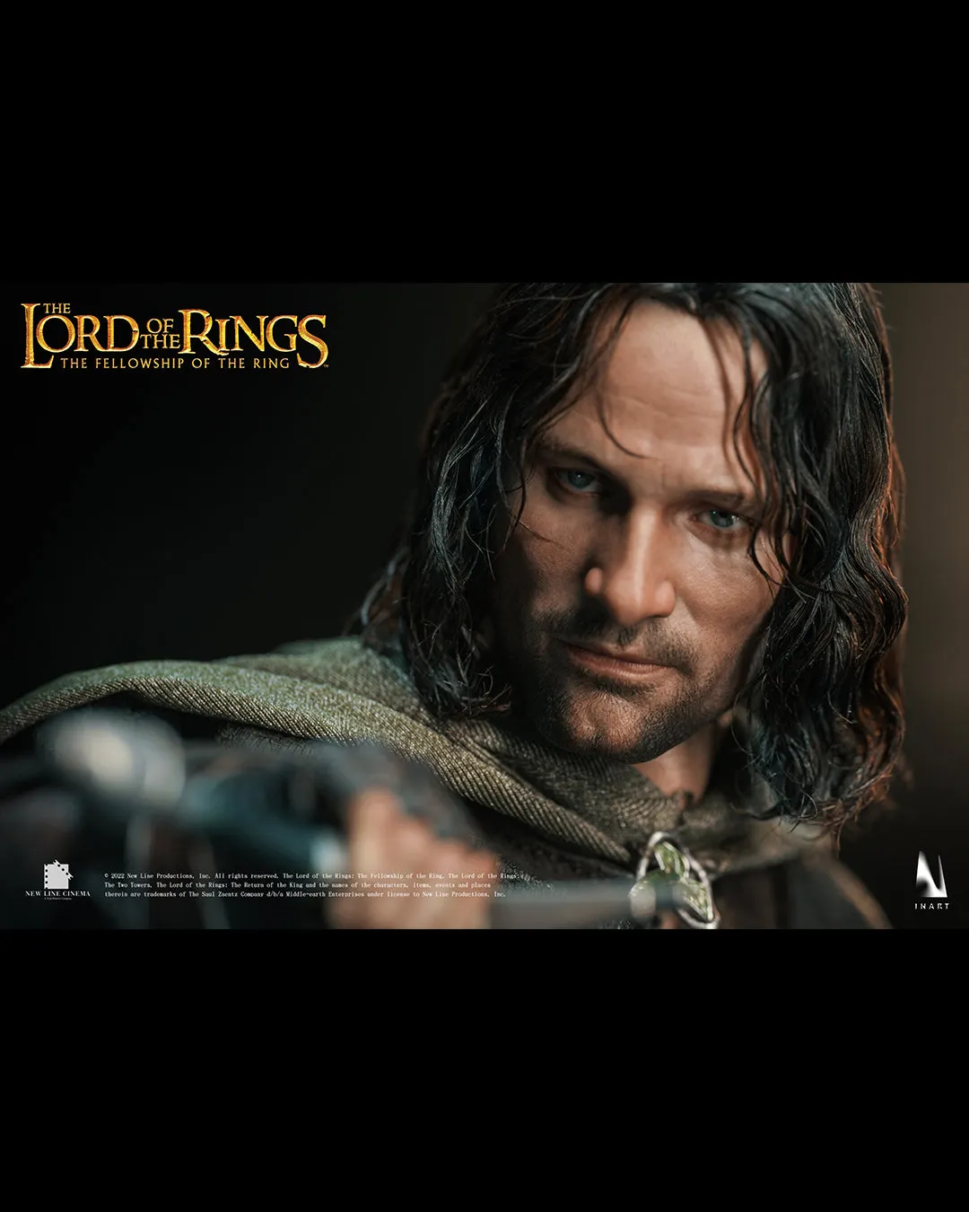 INART The Lord Of The Rings The Fellowship Of The Ring Aragorn 1/6th Scale Collectible Figure Premium Edition (Rooted Hair)