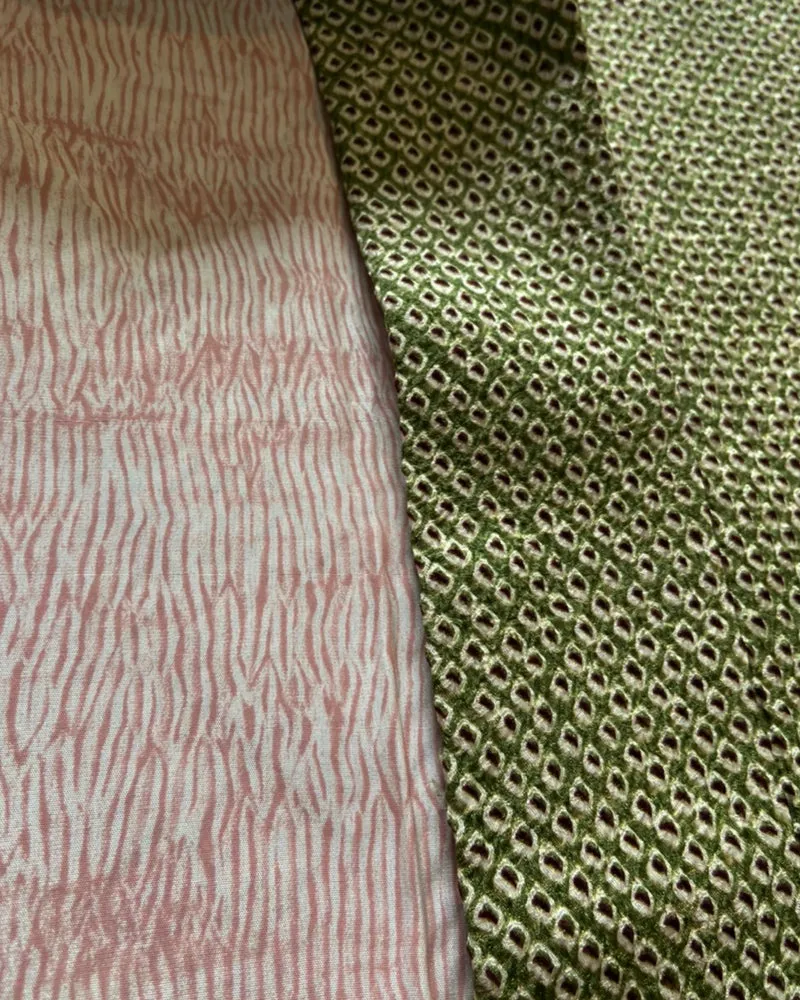 Japanese Rock Garden Shibori Haori Kimono Jacket