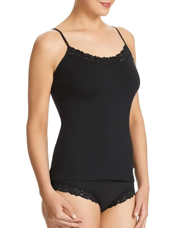 Jockey Parisienne Cotton Camisole - Black
