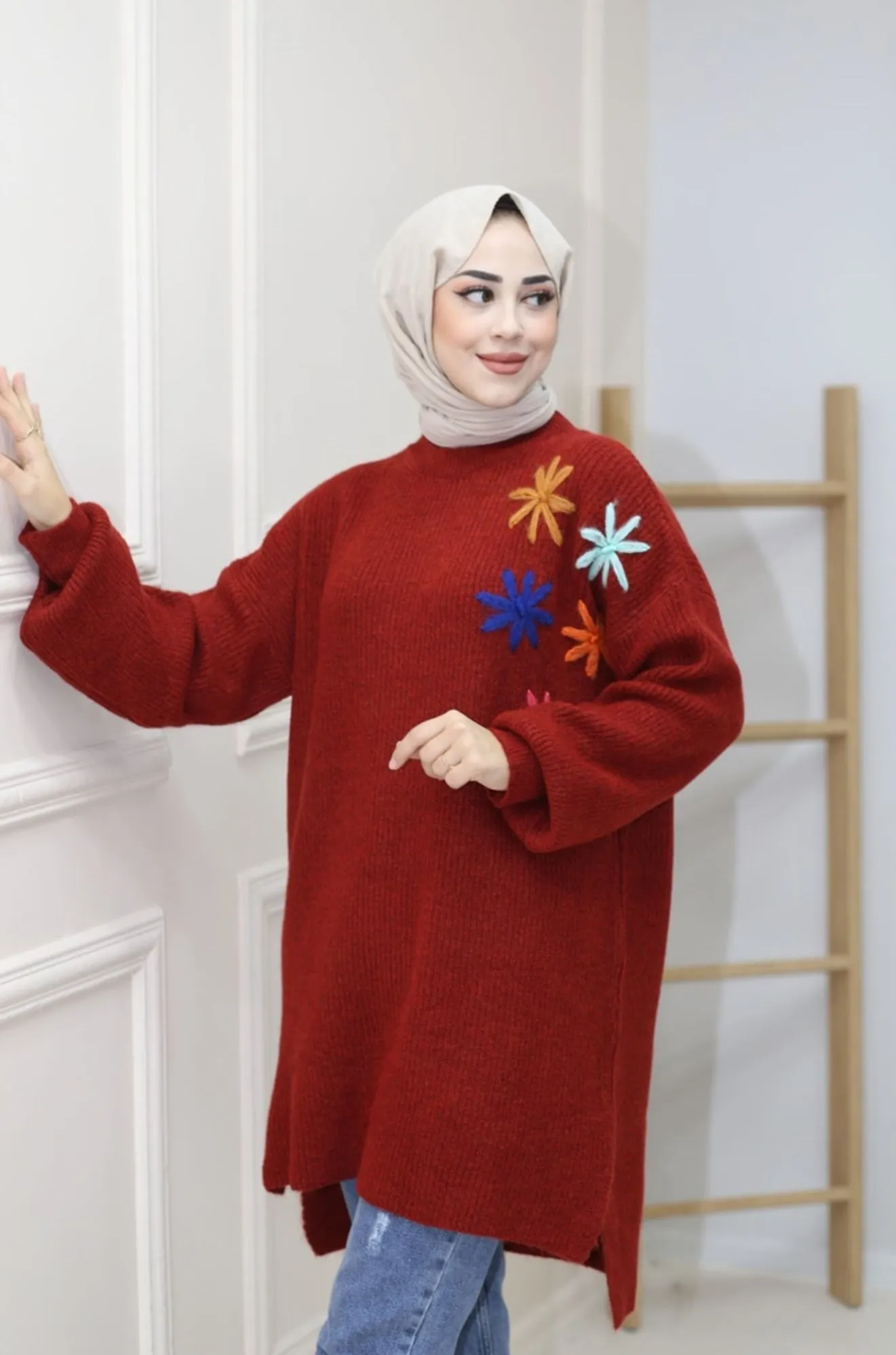 Knitted Sweater - Stylish