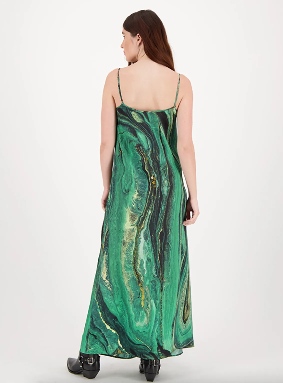 Martha Camisole Dress - Jade Gold