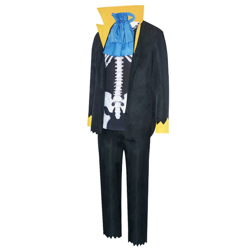 One Piece Blueno Black Suit Party Carnival Halloween Cosplay Costume