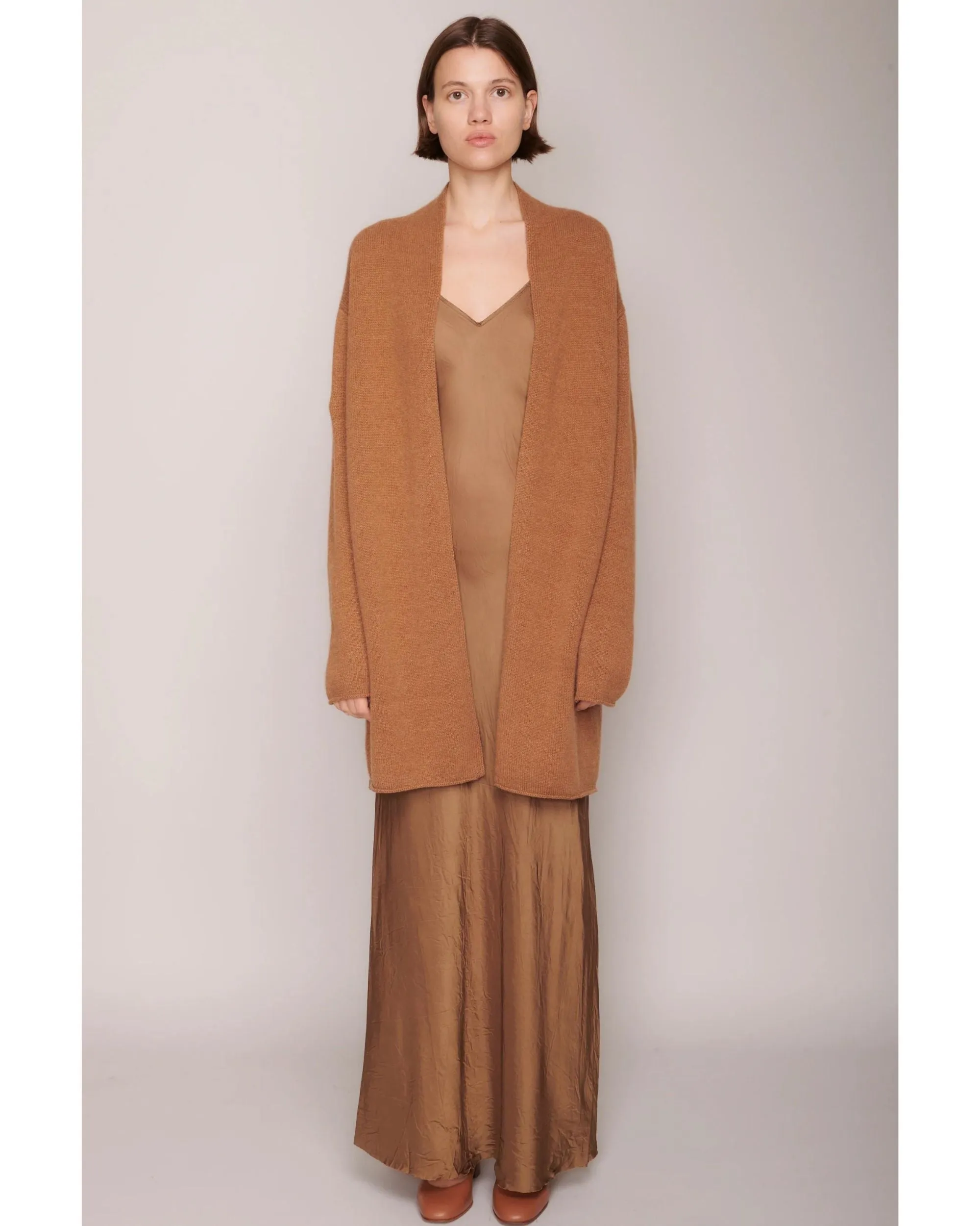Organic by John Patrick Sadie Open Cardigan Vicuna Cashmere