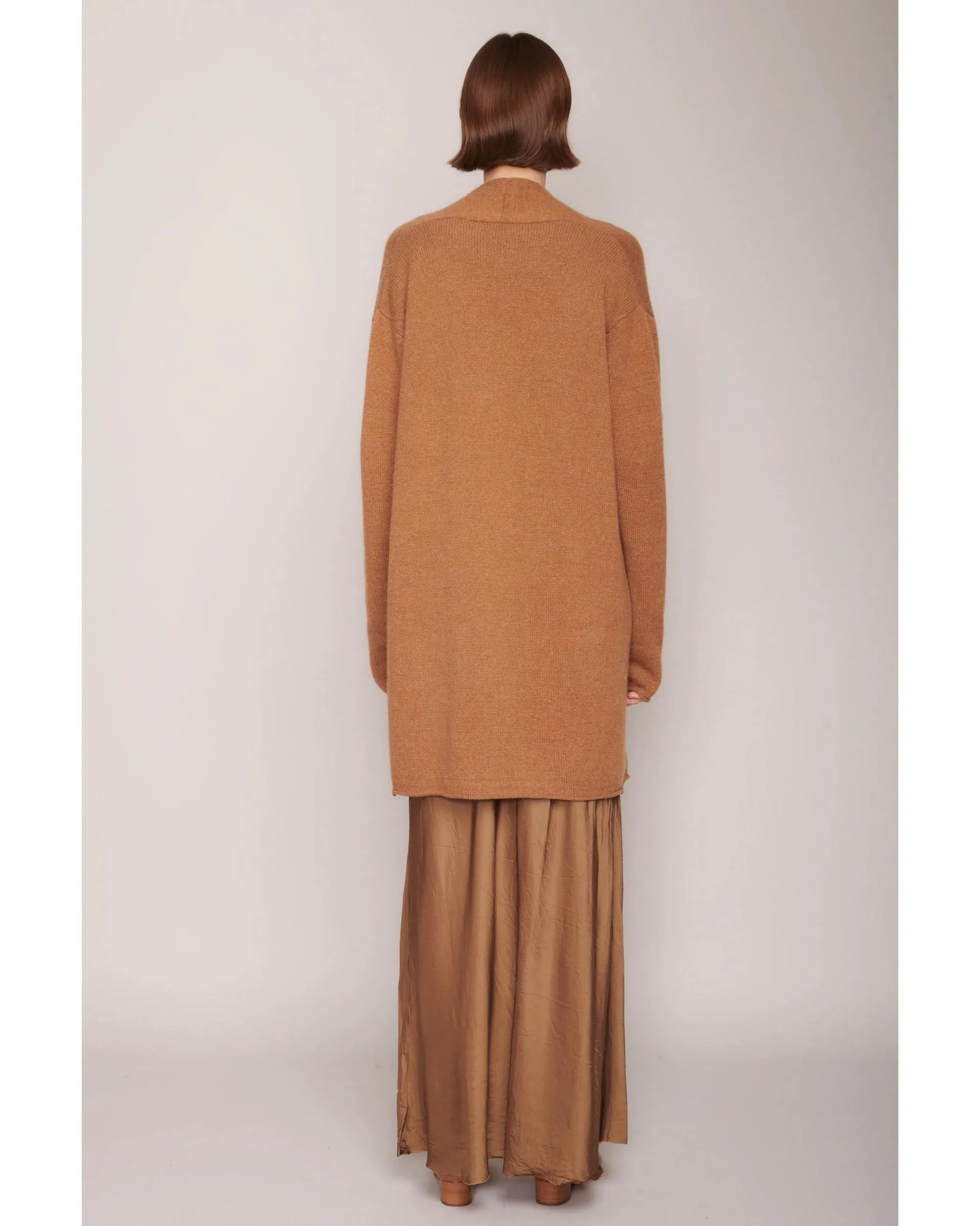 Organic by John Patrick Sadie Open Cardigan Vicuna Cashmere