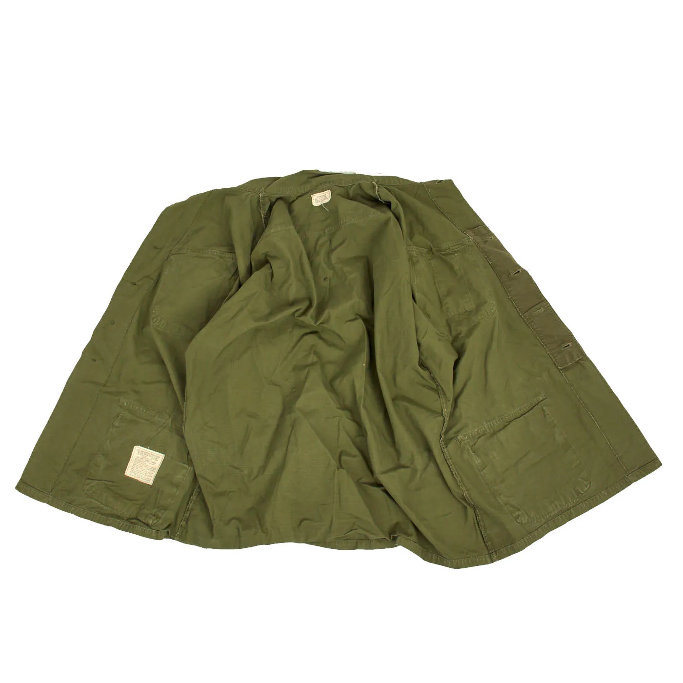 Original U.S. Vietnam War Lot of OG-107 Jungle Jackets With ERDL Blouse - 3 Items