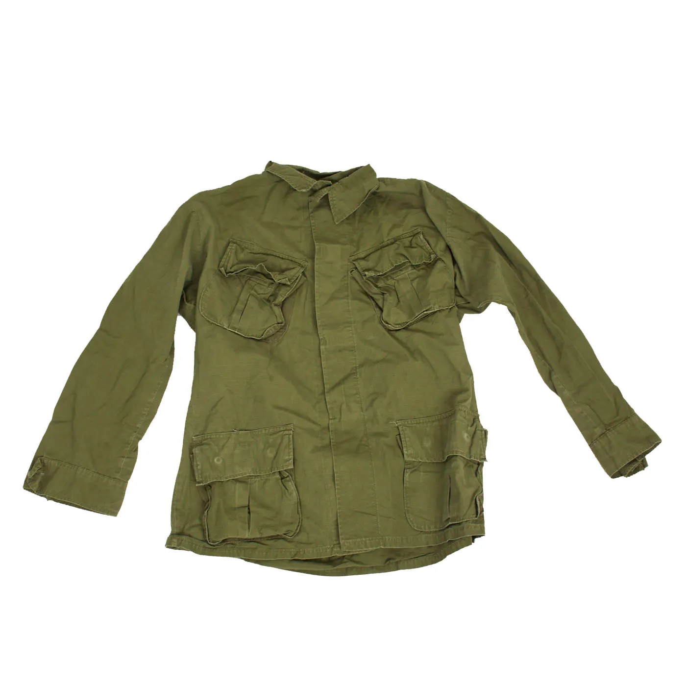 Original U.S. Vietnam War Lot of OG-107 Jungle Jackets With ERDL Blouse - 3 Items
