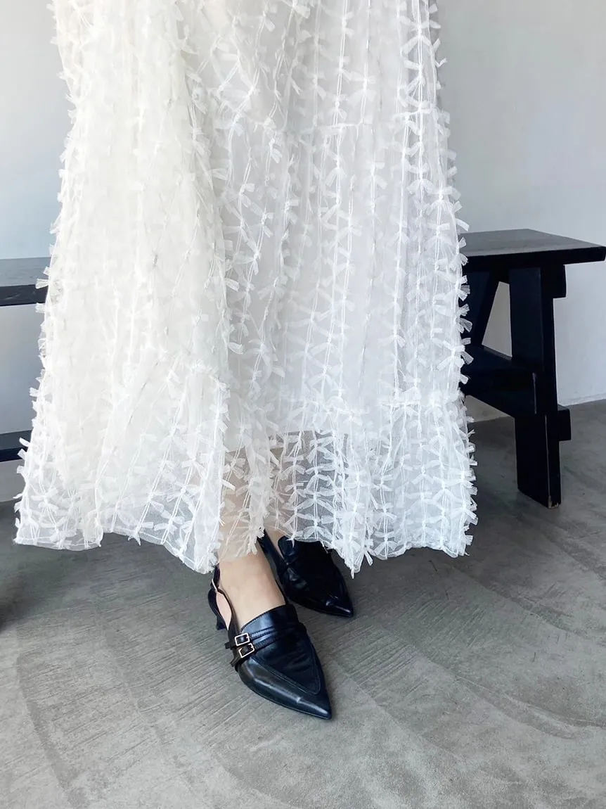 Pleated Varie Tiered Maxi Knit Dress