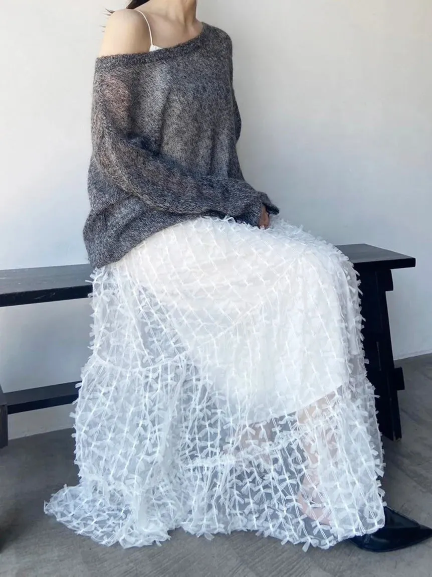 Pleated Varie Tiered Maxi Knit Dress