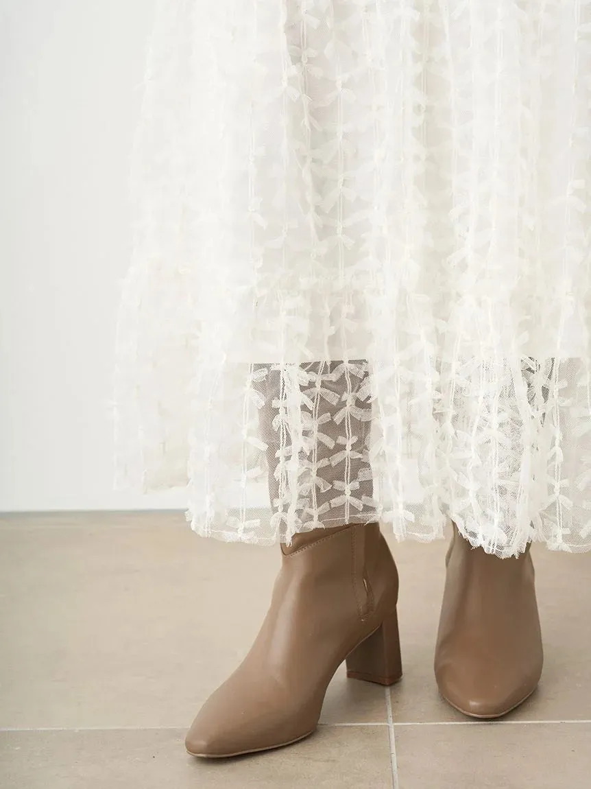 Pleated Varie Tiered Maxi Knit Dress