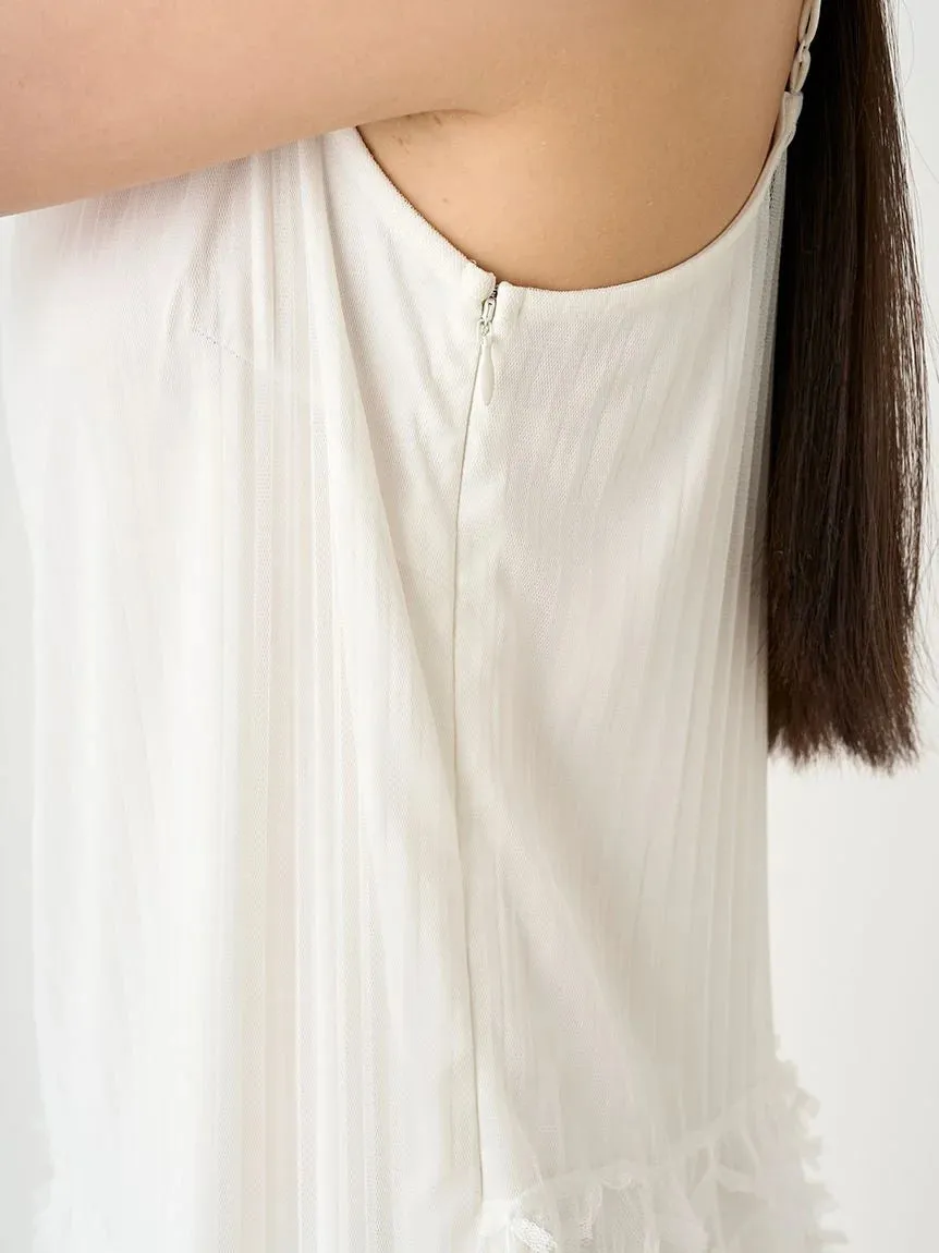 Pleated Varie Tiered Maxi Knit Dress
