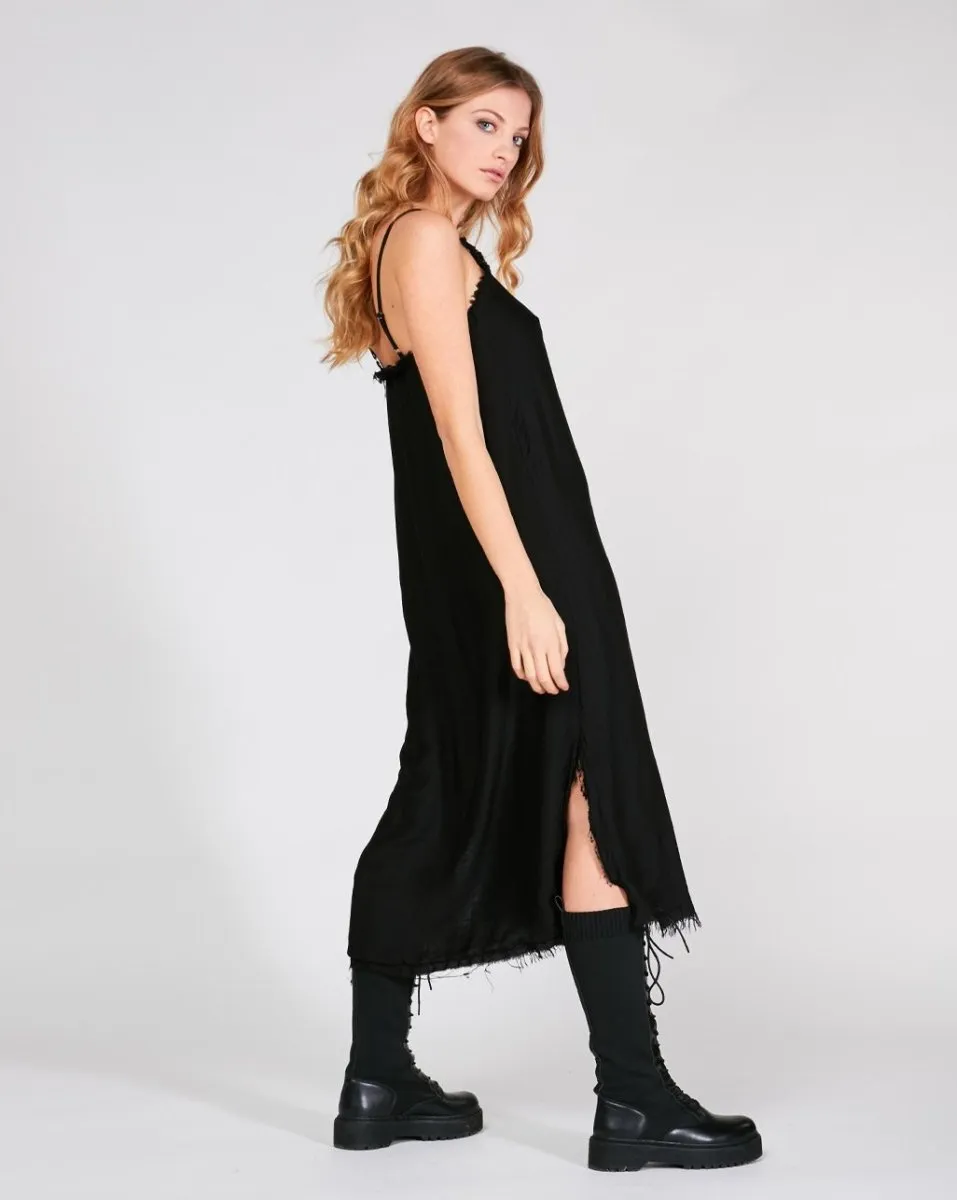 Raw Fray Camisole Dress