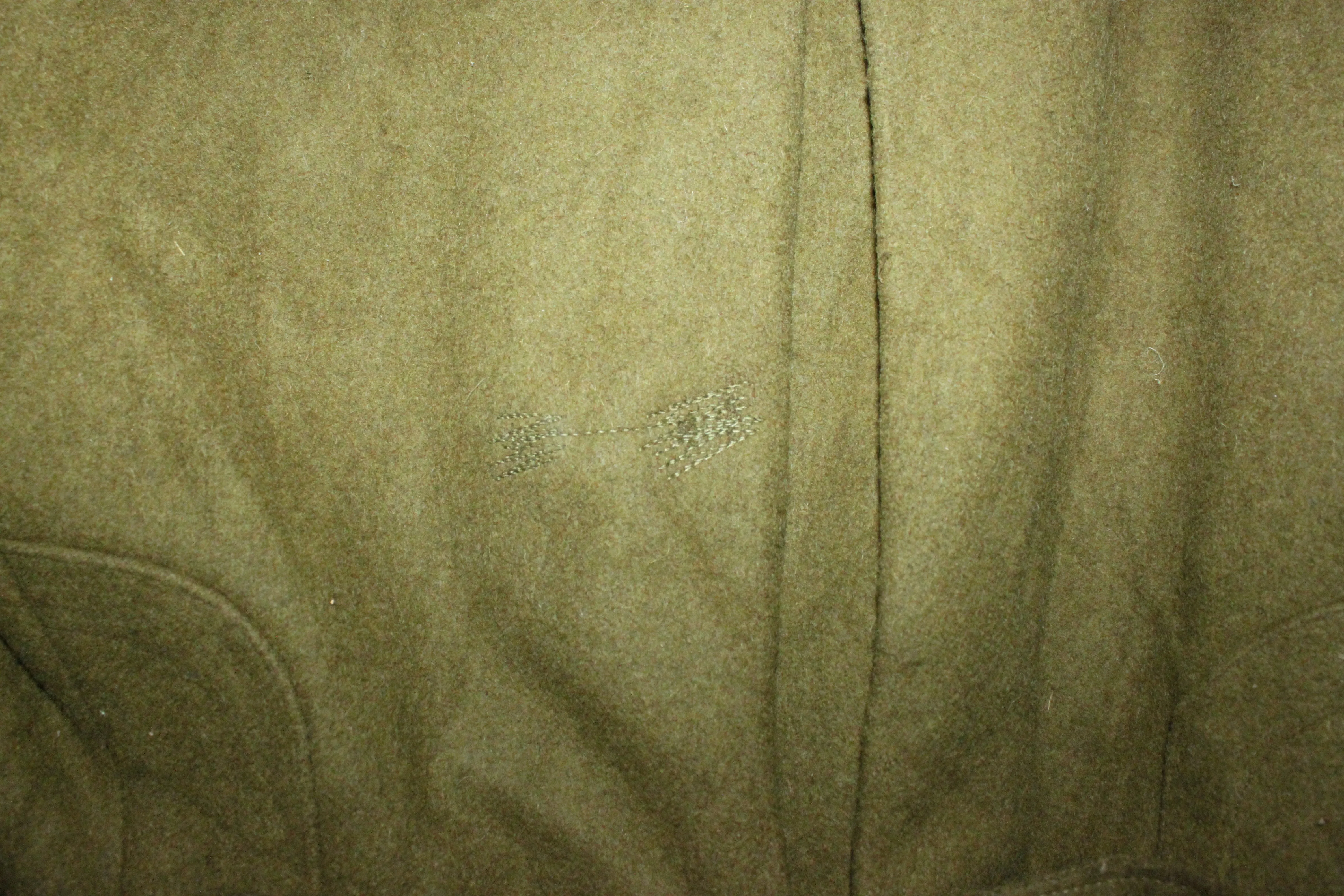 Romanian Army Wool Trench Coat-Minor Damage