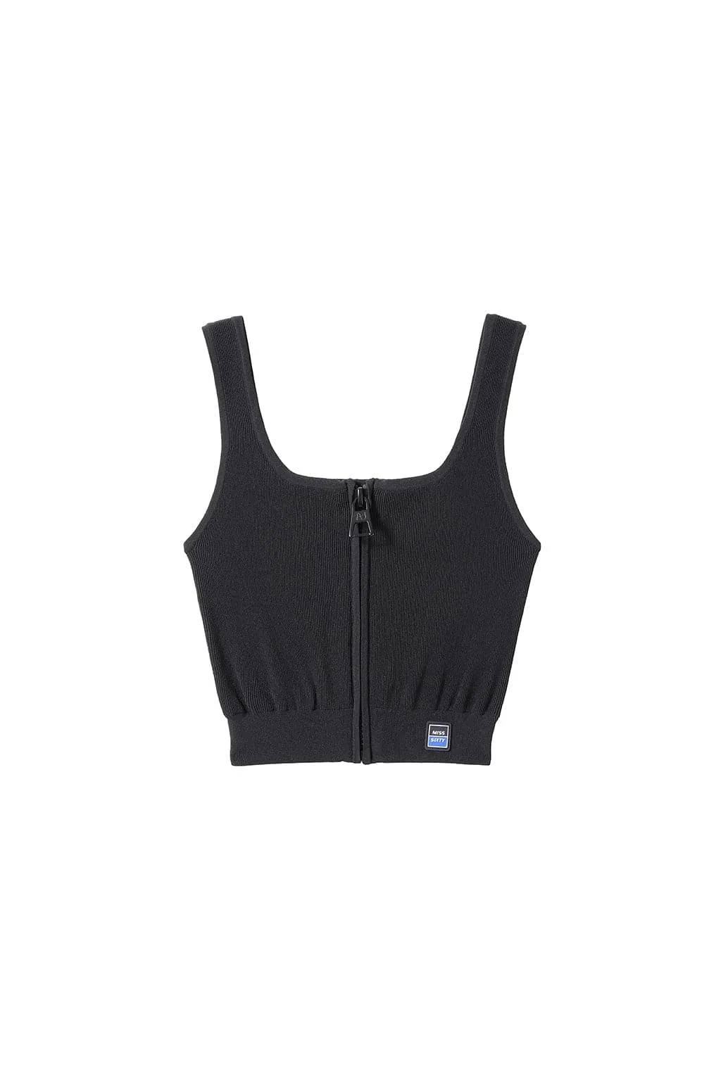Square Neck Sleeveless Knitted Vest