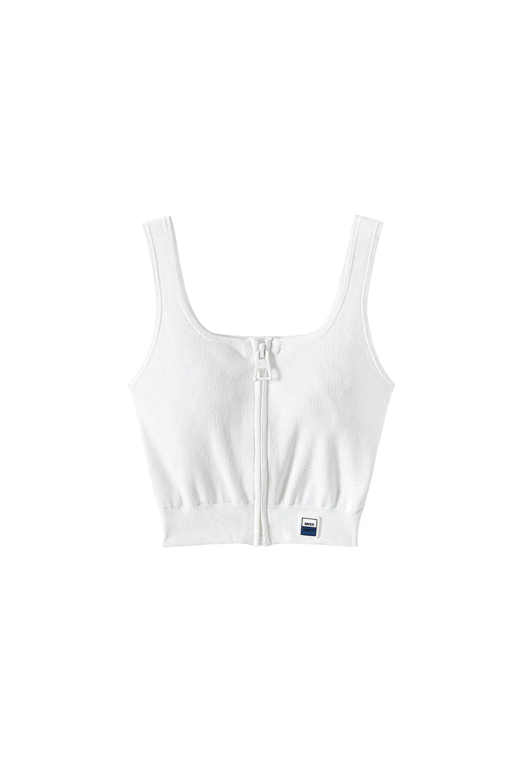 Square Neck Sleeveless Knitted Vest